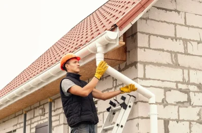 Pose et remplacement de gouttières à Mansigné